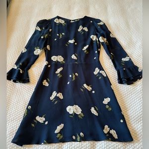 Reformation Navy Mini Dress